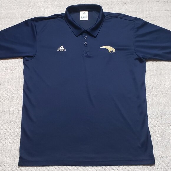 Adidas Southmoore SaberCats Polo Shirt Moore OK High School Size L - Picture 3 of 11